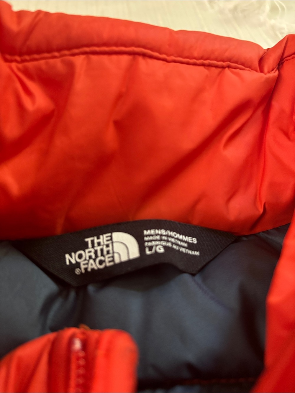 The North Face Orange Quilted Puffer Vest - Picture 2 of 4